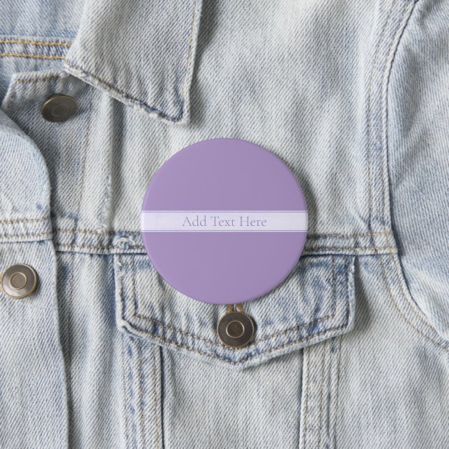 Lila, anpassbarer eleganter Leichtlavender Button (Beispiel)