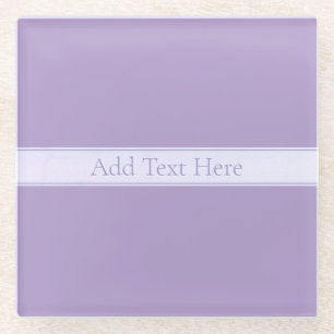 Lila, anpassbarer eleganter Leichtlavender Glasuntersetzer