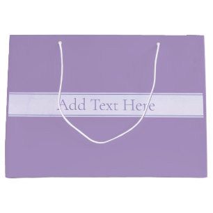 Lila, anpassbarer eleganter Leichtlavender Große Geschenktüte