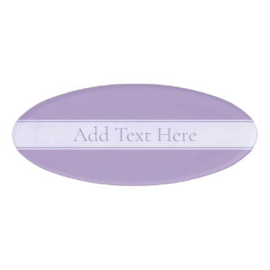 Lila, anpassbarer eleganter Leichtlavender Namenschild