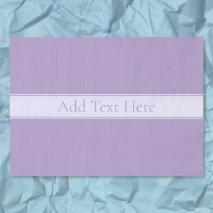 Lila, anpassbarer eleganter Leichtlavender Seidenpapier