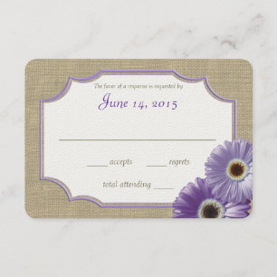 Lila Antwort von Daisy und Burlap Lavender