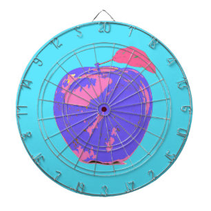 Lila Apple Pop Art Dartscheibe