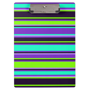 Lila, Aqua & Chartreuse Clipboard Klemmbrett