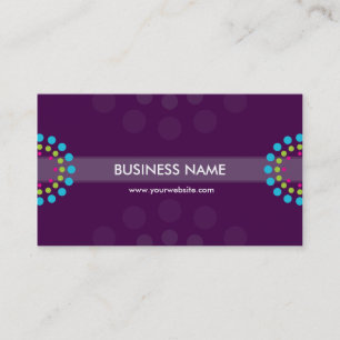 Lila Aqua der modernen retro Stelle DER Visitenkarte