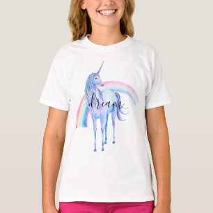 Lila Aqua Unicorn T-Shirt