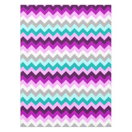 Lila Aquamarine Chevronen Kleine Tablette Tischdecke