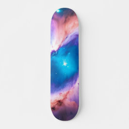 Lila Aquamarine Galaxie Nebula Traum Nr. 1 Skatebo Skateboard