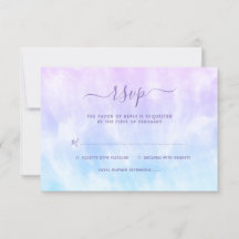 Lila Aquamarine Gefärbte Krawatte Bat Mitzvah