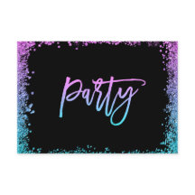 Lila Aquamarine Imitate Glitzer Bat Mitzvah Empfan