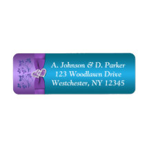 Lila, Aquamarine Rückgabeadresse