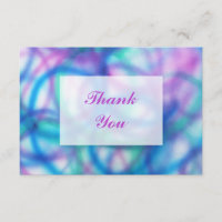 Lila, Aquamarine und blaue Danksagung