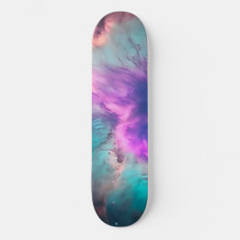 Lila Aquamariner Galaxienebel Traum Nr. 1 Skateboard
