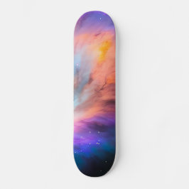 Lila Aquamariner Galaxienebel Traum Nr. 1 Skateboard