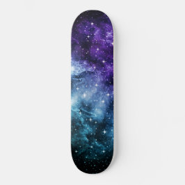 Lila Aquamariner Galaxienebel Traum Nr. 1 Skateboard