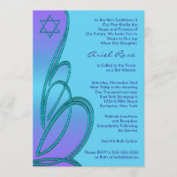 Lila Aquamariner Star von David Bat Mitzvah