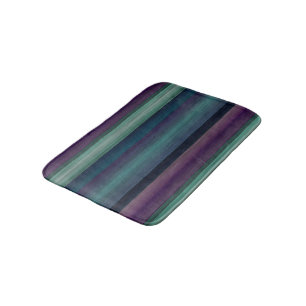 Lila Aquamarines blaues blaues Wasserfarbenmuster Badematte