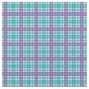 Lila Aquamarines Blaues Cooles Sommerrennen Karier Stoff