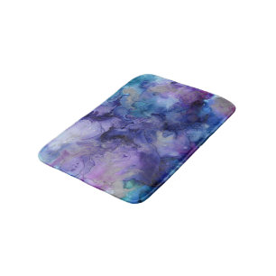Lila Aquarell Badematte