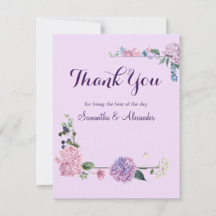 Lila-Aquarell-Blumen-lavendel-Dankeskarten