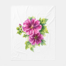 Lila Aquarell-Blumenillustration