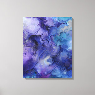 Lila Aquarell Leinwanddruck