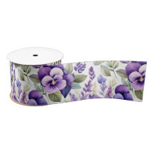 Lila Aquarell Veilchen Blumige Eleganz