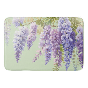 Lila Aquarellblütenwisteria lilac botanisch Badematte