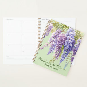 Lila Aquarellblütenwisteria lilac botanisch Planer
