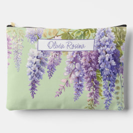 Lila Aquarellblütenwisteria lilac botanisch Zubehörtasche