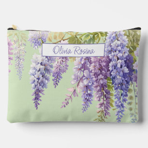Lila Aquarellblütenwisteria lilac botanisch Zubehörtasche