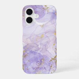Lila Aquarellfarben-Tinte für Lilac individuell ei iPhone 16 Hülle