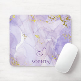 Lila Aquarellfarben-Tinte für Lilac individuell ei Mousepad