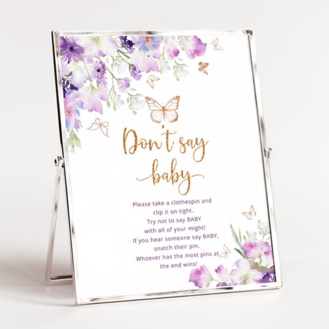 Lila Aquarellgold Kein Kinderspiel Poster (Von Creator hochgeladen)