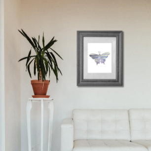 Lila Aquarellmalerei Poster