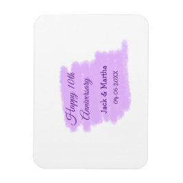 Lila Aquarellplatz, modern 10 Jahre alt Magnet