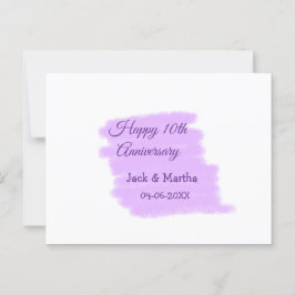 Lila Aquarellplatz, modern 10 Jahre alt Postkarte