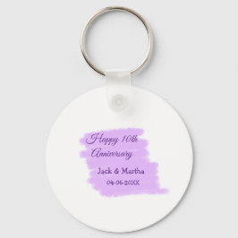 Lila Aquarellplatz, modern 10 Jahre alt Schlüsselanhänger