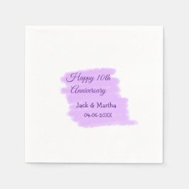 Lila Aquarellplatz, modern 10 Jahre alt Serviette