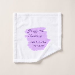 Lila Aquarellplatz, modern 10 Jahre alt Waschlappen