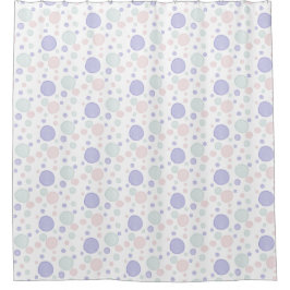 Lila Aquarelltöne, rosa Duschvorhang