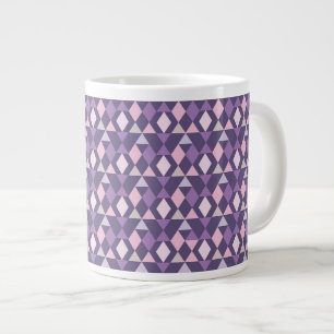 Lila Arabisches Geometrismuster Jumbo-Tasse