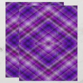 Lila Argyle-Schreibpapier für Scrapbooking, doppel