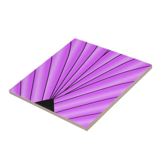 Lila Art Deco Design Fliese