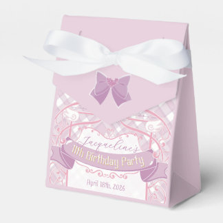 Lila Art Nouveau Prinzessinnen-Geburtstag Geschenkschachtel