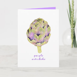 Lila Artichocard Karte