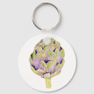 Lila Artichoke Schlüsselanhänger