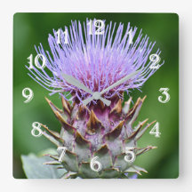 Lila Artichoke Thistle Head Floral