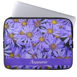 Lila Aster-Blume im RHS Garden Wisley Laptopschutzhülle