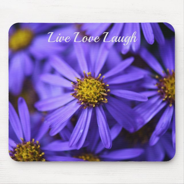 Lila Aster-Blume im RHS Garden Wisley Mousepad (Vorne)